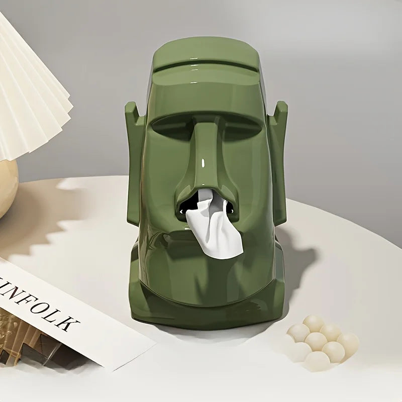 Elegant Stone Tissue Holder