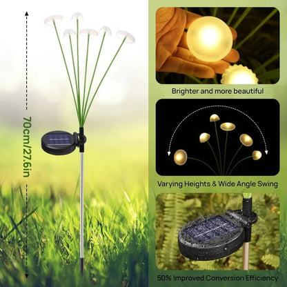 Solar-Powered Jellyfish Outdoor Lights
